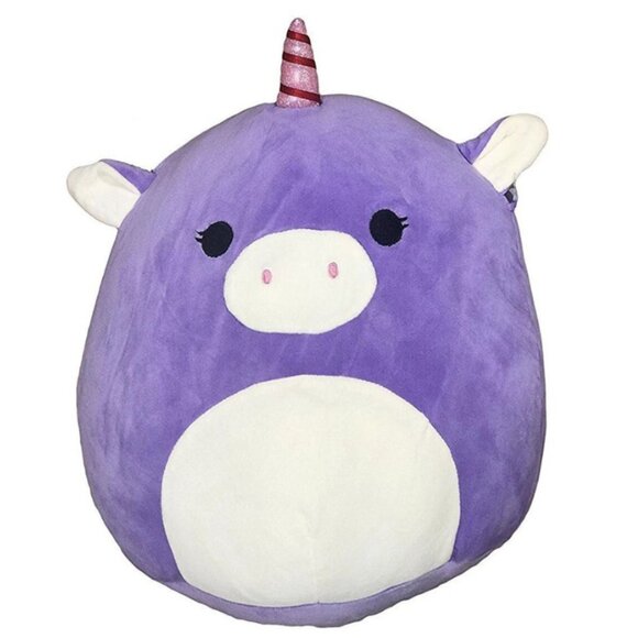 Kellytoy Squishmallow 8" Astrid the Purple Unicorn Soft Plush - Picture 1 of 2
